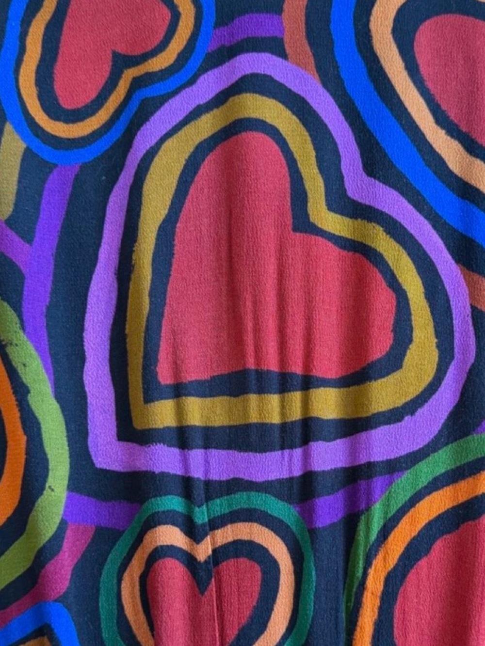 FARM Rio Red Multicolor Heart Midi Dress - Picture 6 of 10